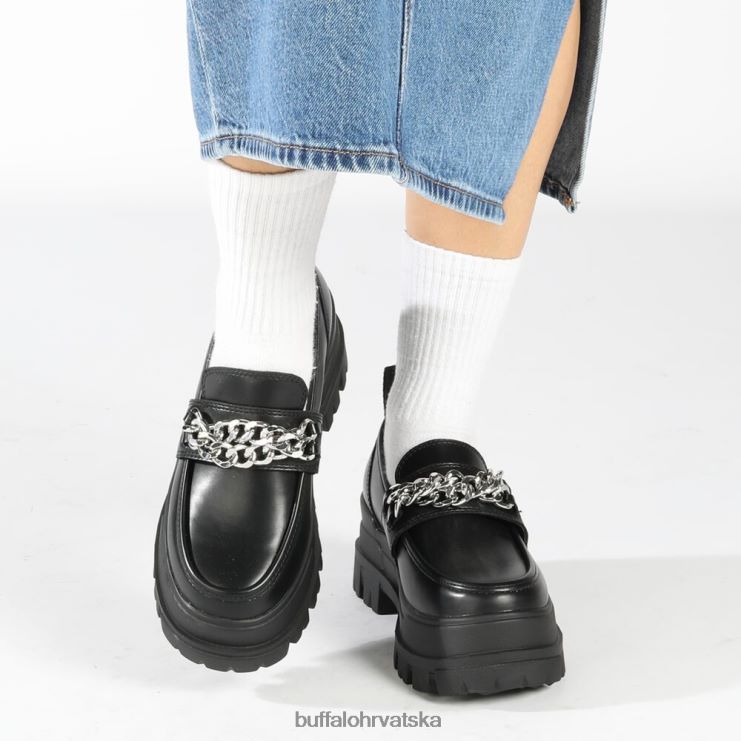 crna/srebrna Buffalo aspha loafer tc loafer vegan |mokasinke TDD6T427